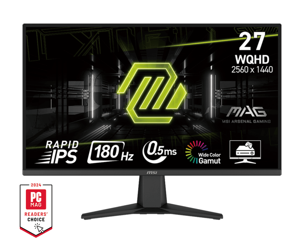 MSI Monitor MAG 275QF, 27" 2K WQHD, 180Hz, 0.5ms, Rapid IPS