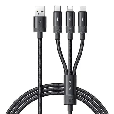 McDodo USB-A to USB-C + Lightning + Micro USB Cable - CA-5790