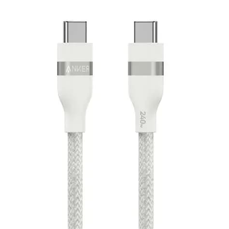 Anker Cable (Recycled) - 240W, 6 ft - White (A82E2H22)