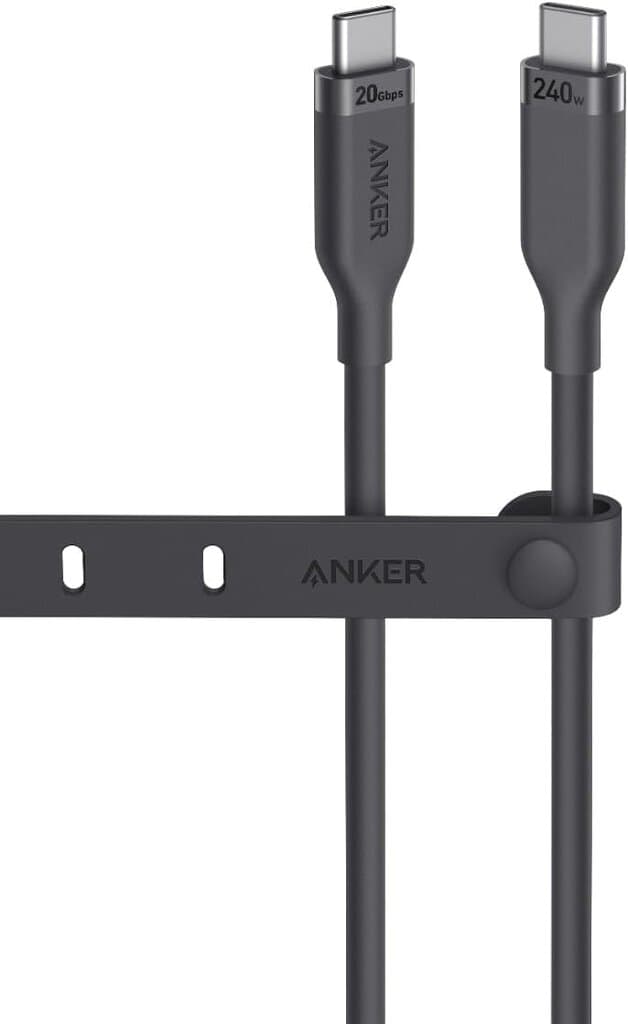 Anker Bio-Based Cable - 3 ft, 240W, 20Gbps - Black (A80N1H11)