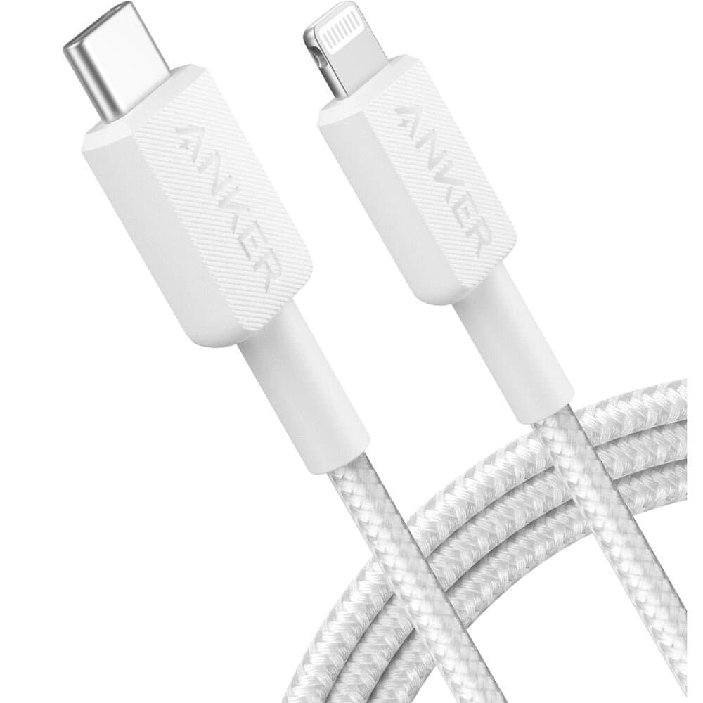 Anker 322 Braided Cable - 6 ft - White (A81B6H21)