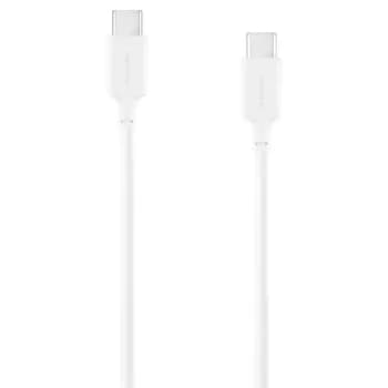 كيبل MOMAX - USB-C إلى USB-C، 1 متر - أبيض (DC16W)