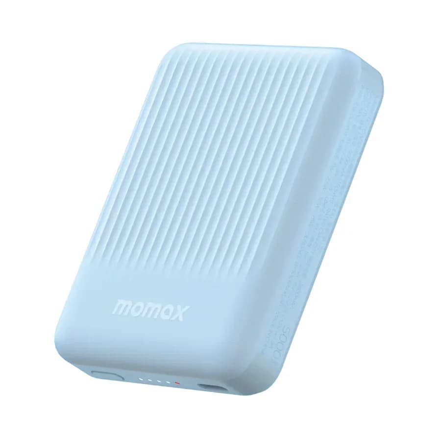 MOMAX Q.Mag Minimal Magnetic Power Bank - 5K mAh - Blue (IP122B)