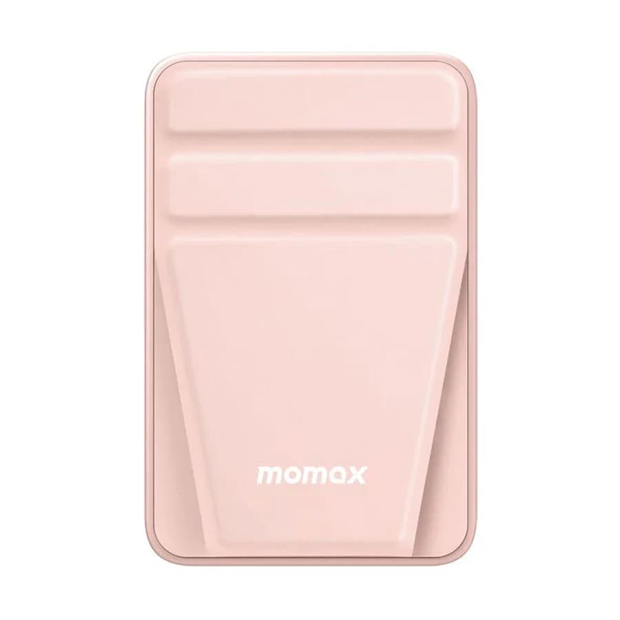 MOMAX Q.Mag Power 15 Magnetic Wireless Power Bank - 10K mAh, w/ Stand - Pink (IP121P) 2