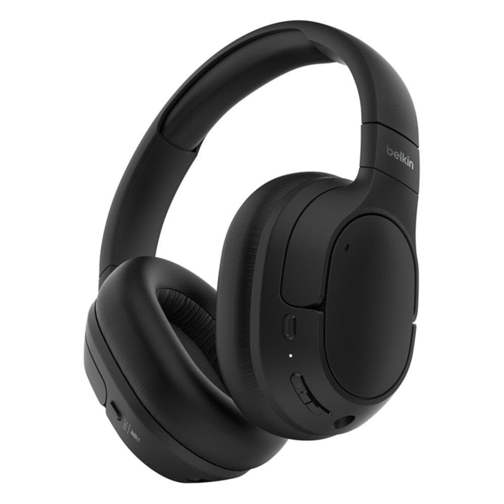 Belkin SOUNDFORM ISOLATE Noise Cancelling Headphones - Black (AUD008hqBK)