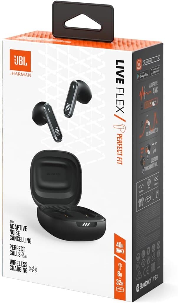 JBL Live Flex Earbuds - Black 4