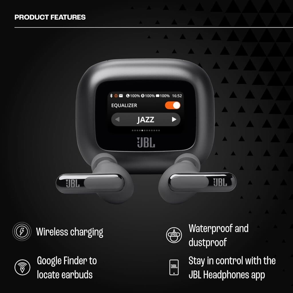 JBL Live Beam 3 Earbuds - Black 8