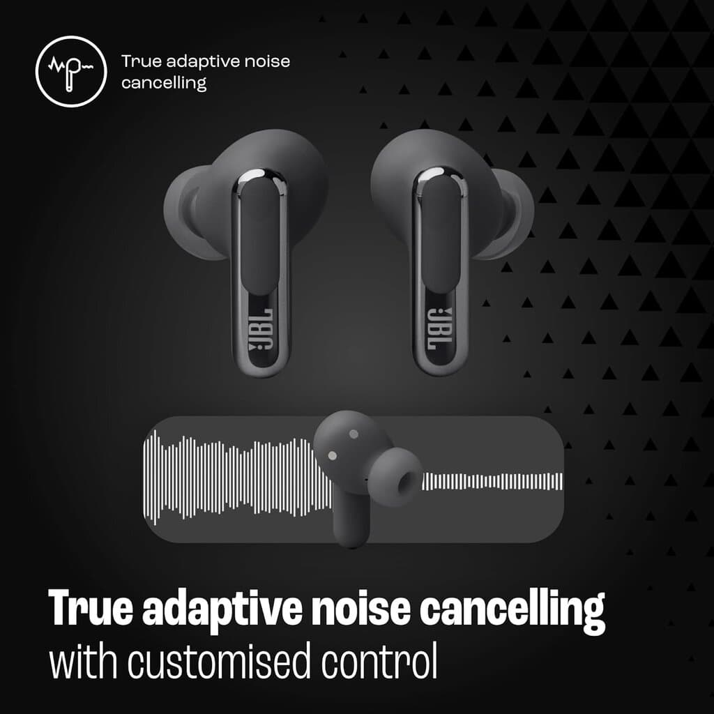 JBL Live Beam 3 Earbuds - Black 7