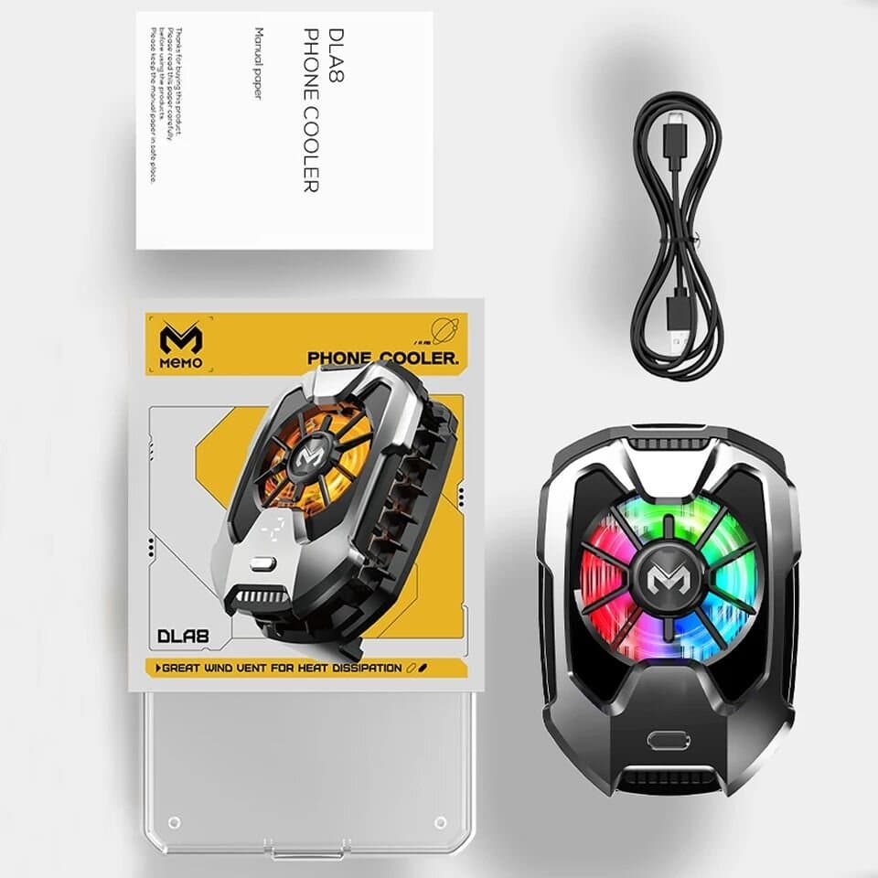 Memo RGB Phone Cooler & Freeze Fan for PUBG