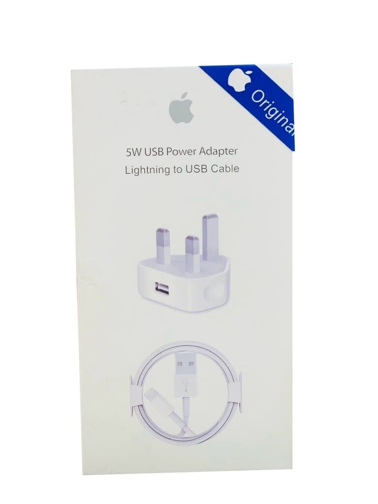iPhone 5W USB Power Adapter with Lightning Cable