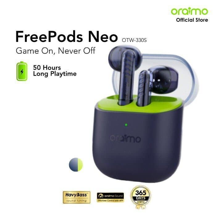 Oraimo Wireless Earpods (50 Hours Playtime)