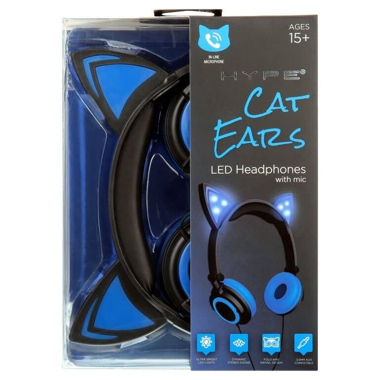 Cat Ears LED Headset with Microphone