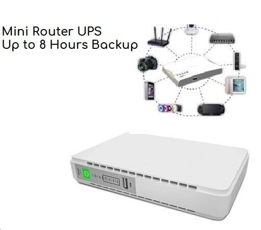 11,000mAh Router UPS Power Bank (Multi-Device Support)