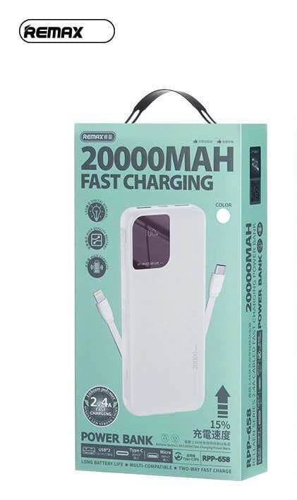 Remax 20,000mAh Fast Charging Power Bank (2.4A)