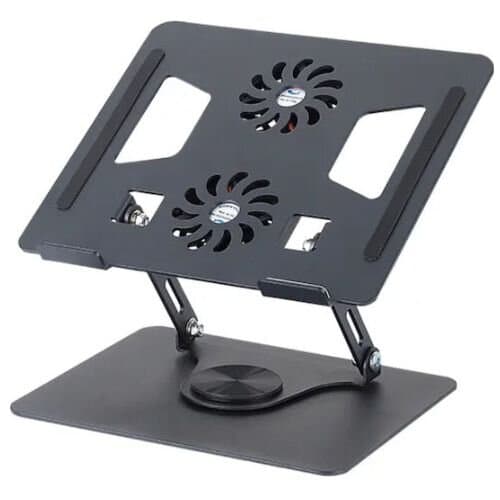 Metal Laptop/iPad Stand with Cooling Fan
