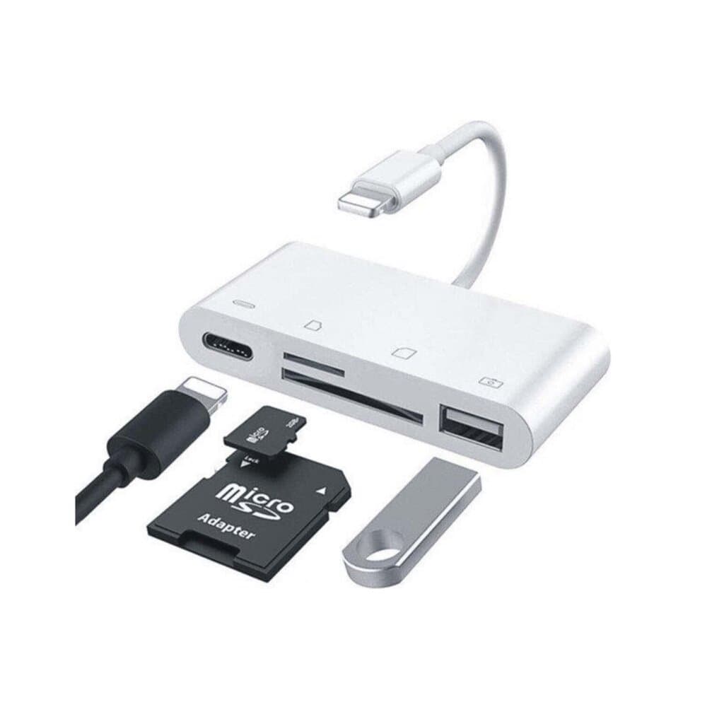 4-in-1 Camera Connection Kit Adapter - White