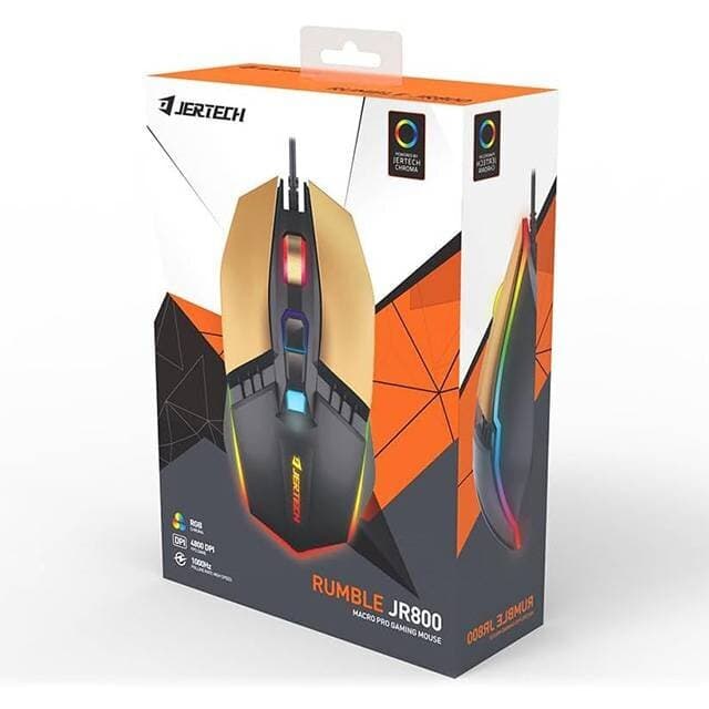 Jertech Rumble JR800 Gaming Mouse - Grain Brown