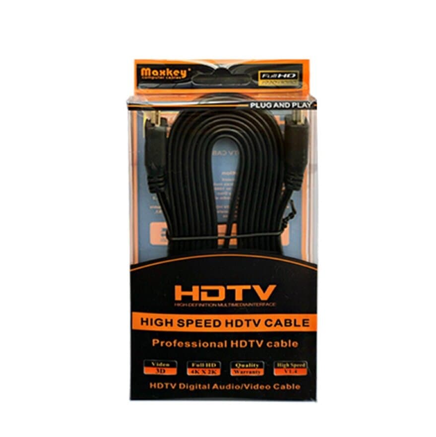 High-Speed HDMI 1.4 Cable (1.5m, 4K, 3D, Ethernet) - Alloy Orange