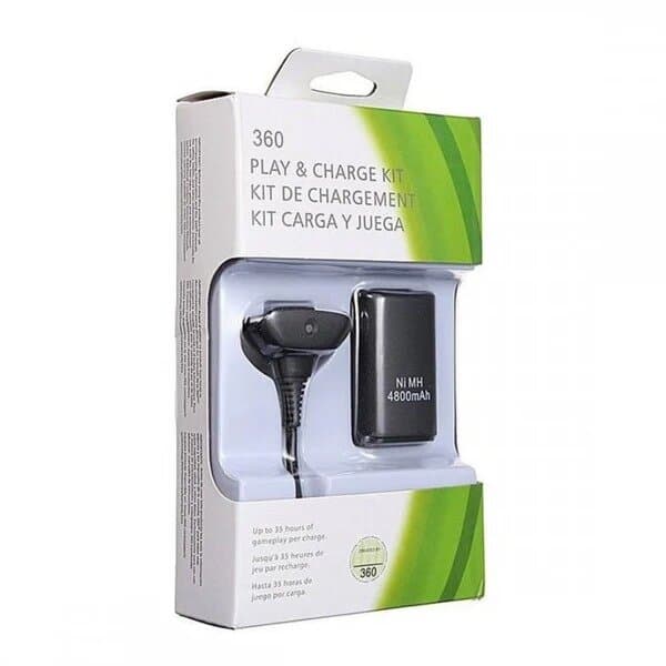 Charging Kit for Xbox 360 4800mAh - Black