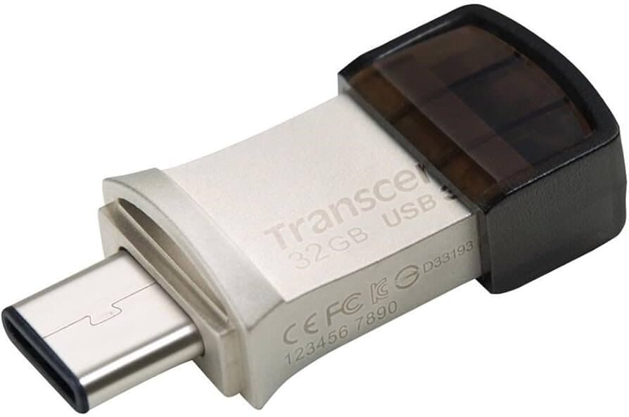 Transcend TS32GJF890S 32GB Jetflash 890, Silver Plating