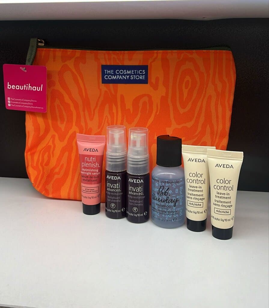 THE Cosmetics HAIR CARE MINI SET Makeup Bag 6 PIC 3