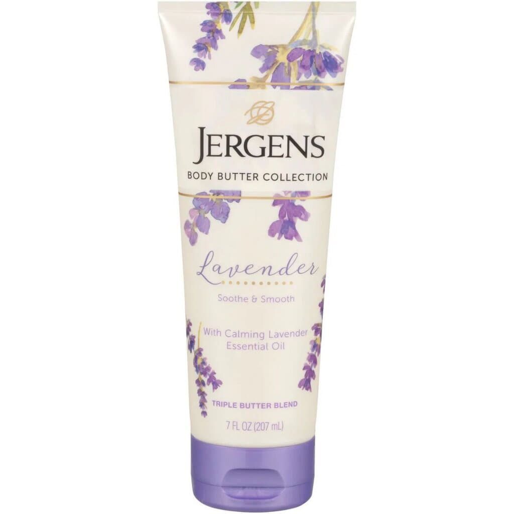 Jergens Hand & Body Lotion, Lavender Body Butter Moisturizing Lotion