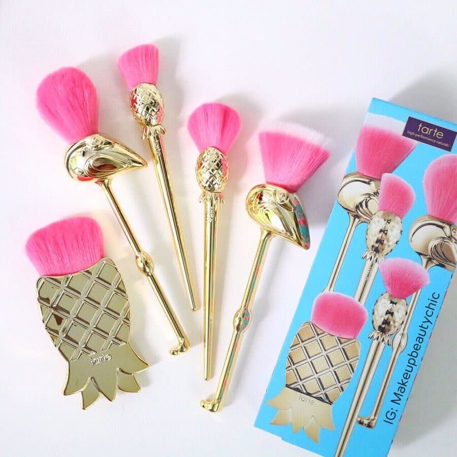TARTE Let's Flamingle 5 Piece Brush Set Fla-Mingle 3
