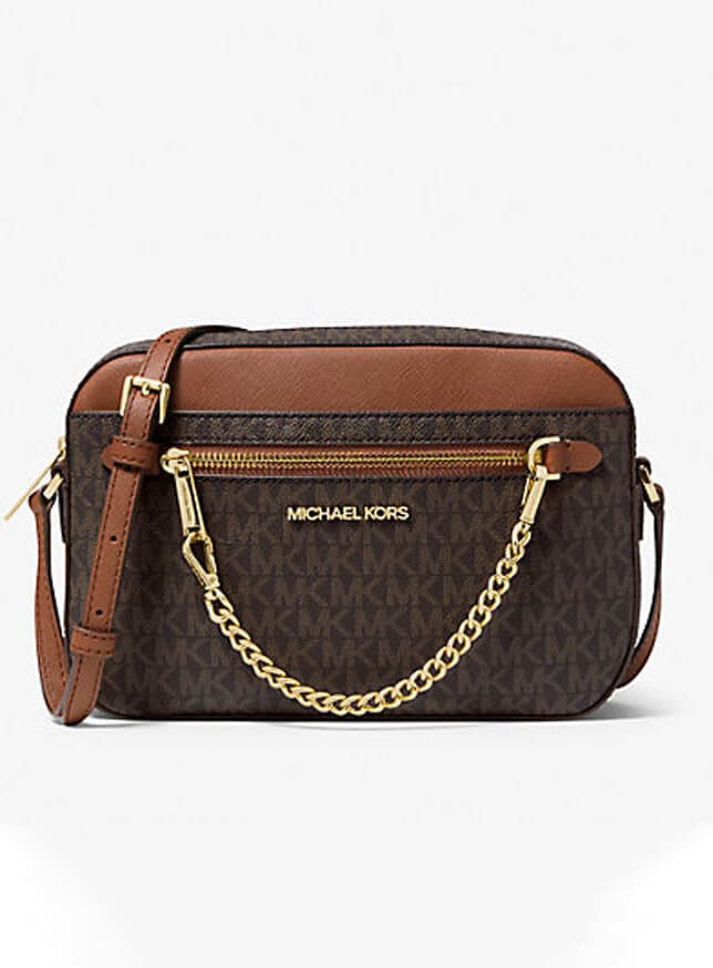 MICHAEL KORS  Jet Set Large Logo Crossbody Bag