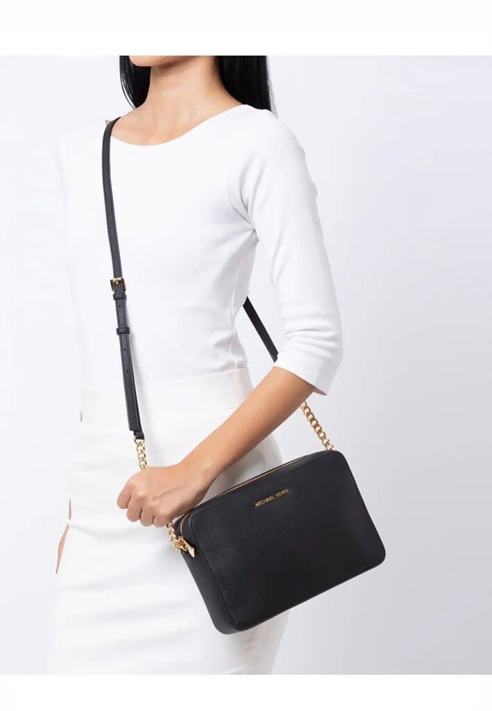 Michael Kors Jet Set Item Large East West Crossbody Bag - Black 2