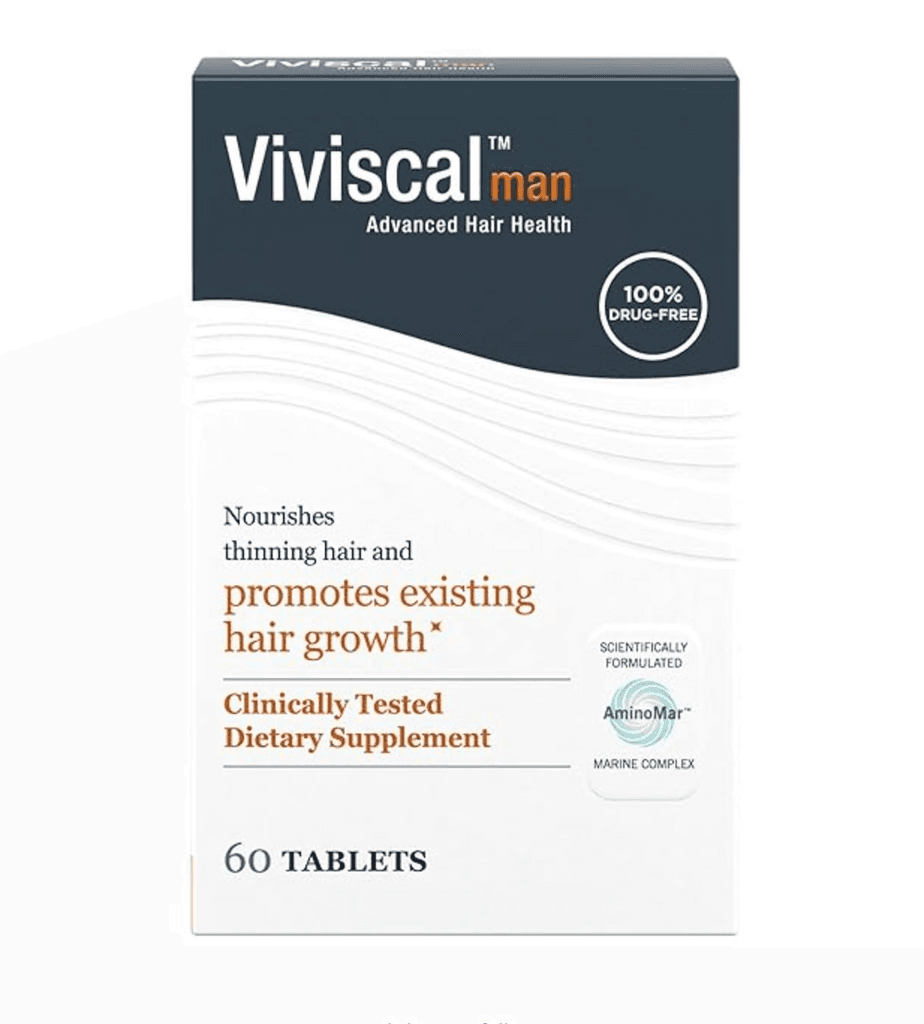 Viviscal Men's Hair Growth Supplements for Thicker, Fuller Hair Clinically Proven with Proprietary Collagen Complex, 60 Tablets 2