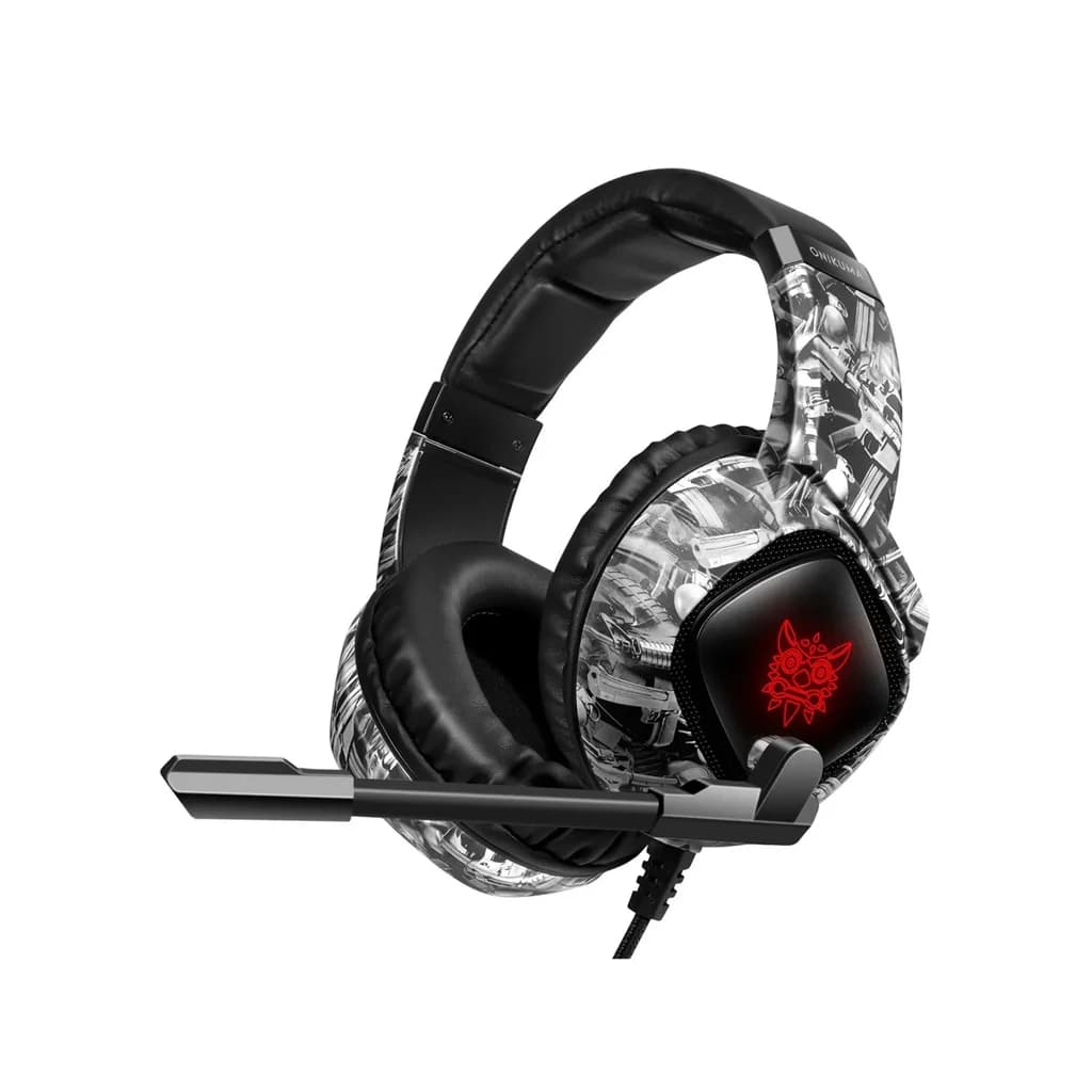 Onikuma K19 Wired Gamer Headset (Camouflage White)