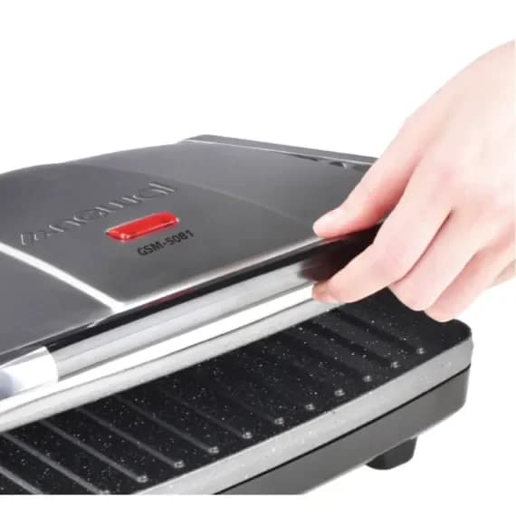 Newal Toaster 4 Slice Contact Grill With Non Stick Plate And Oil Collector - GSM-5081 6