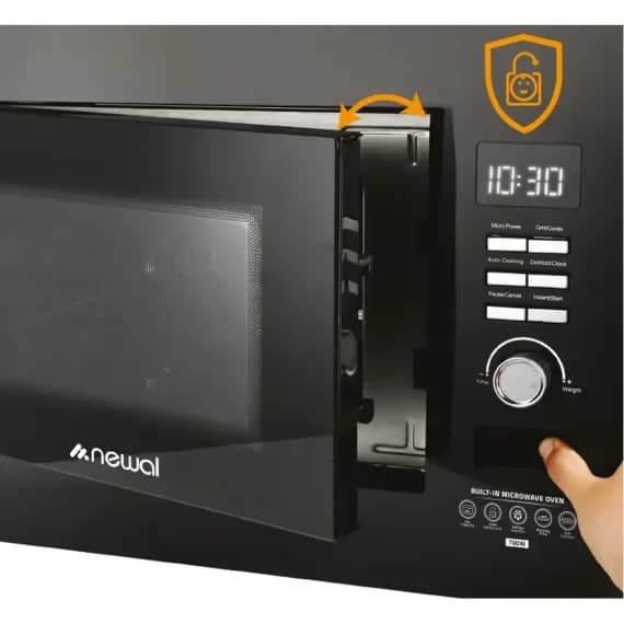 Newal Microwave Oven 20L with Grill, 8 Auto Menus, Child Safety Lock - MWO-273/02 3