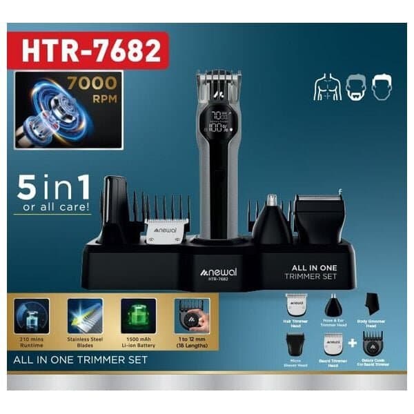 Newal Men's Grooming - HTR-7682 (Black) 2