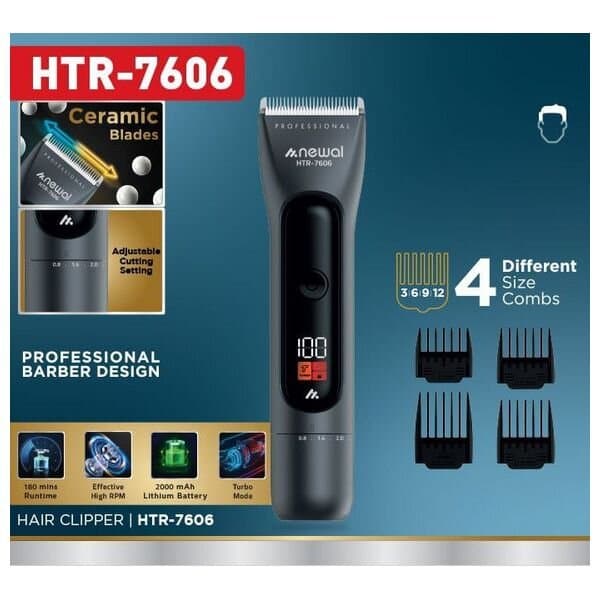 Newal Men's Grooming - HTR-7606 (Black) 2