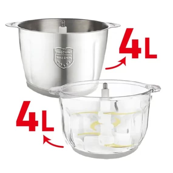 Newal 8L Dual Chamber Chopper with Titanium Blades and Speed Control - CPR-6084 4