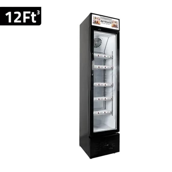 Newal Beverage Cooler, Voltage-Stable Compressor, LED Lighting, 5 Shelves - BTL-285/02