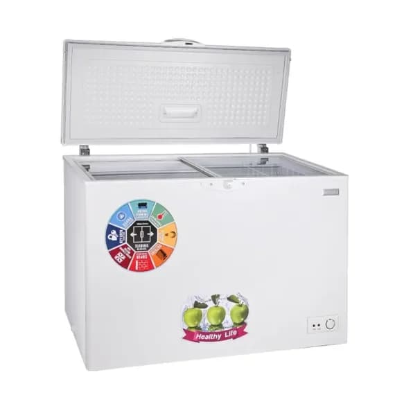 Newal 14 Ft Dual-Purpose Freezer with Glass Sliding Door, Lock, and Tropical Compressor - FRZ-316/01 2