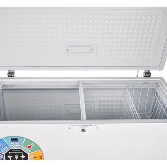 Newal 14 Ft Dual-Purpose Freezer with Glass Sliding Door, Lock, and Tropical Compressor - FRZ-316/01 3