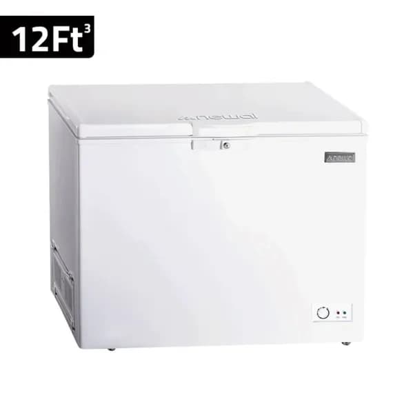 Newal Freezer 12 Ft Dual-Purpose with Glass Sliding Door and Lock and Tropical Compressor - FRZ-237/01