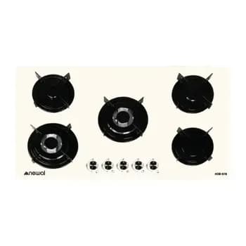 Newal Gas Hob, 5 Burners, Tempered Glass, Electric Ignition - HOB-978/04