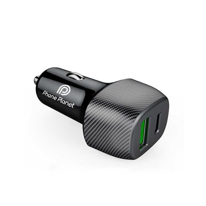 Phone Planet Car Charger USB-A + 2 Type-C - PP-CC03 (Black)