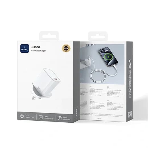 WIWU Essential 20W GaN Charger (1C + C-C Cable) - Wi-G007 (White) 2
