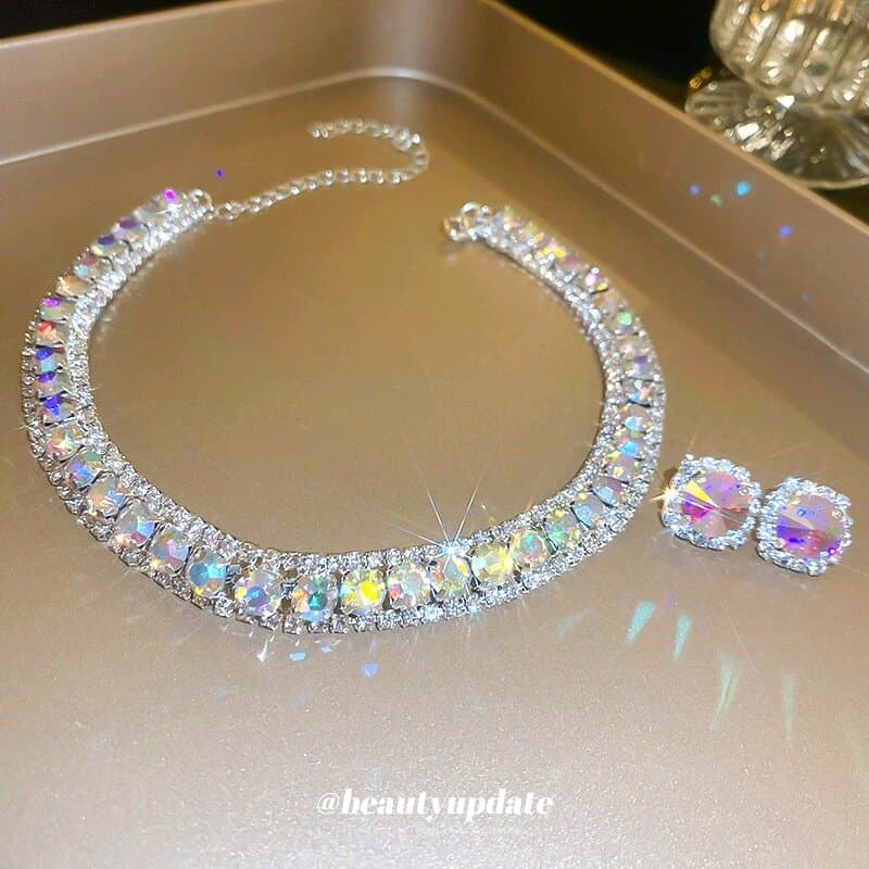 Holographic Rainbow Crystal Set