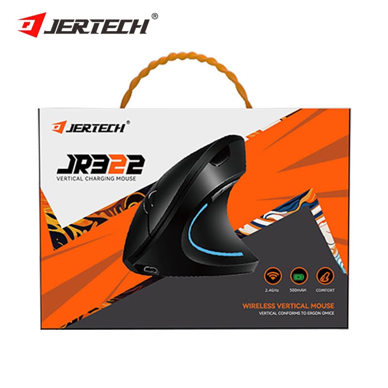 Jertech JR322 Type-C Rechargeable Mouse (Black)