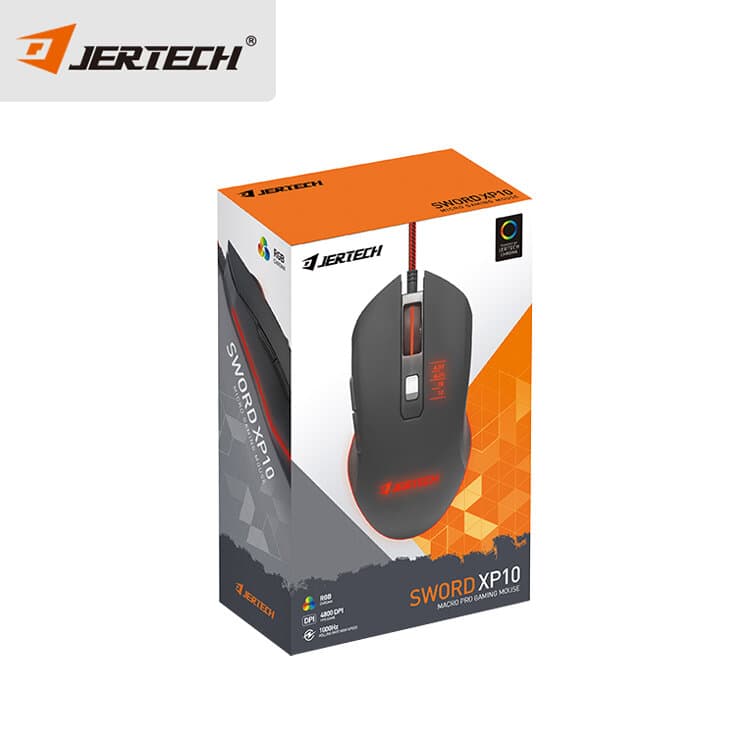 Jertech XP10 Wired Gaming Mouse (Black)