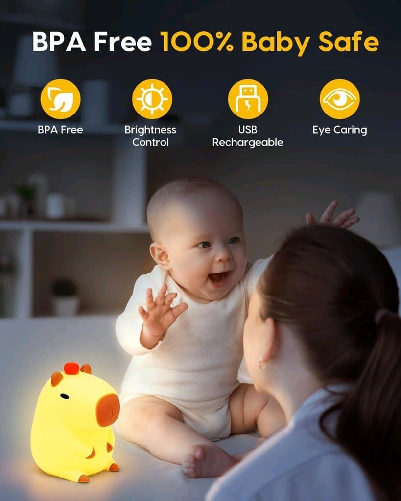 Capybara Silicone LED Lamp 3