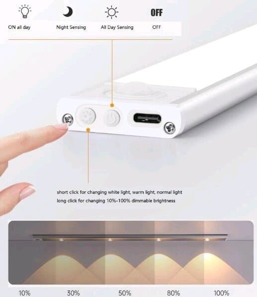 Dimmable Motion Sensor LED 30cm 4