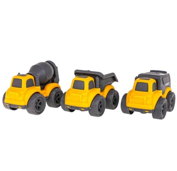 Set of 3 construction car toys for children 3+ 2