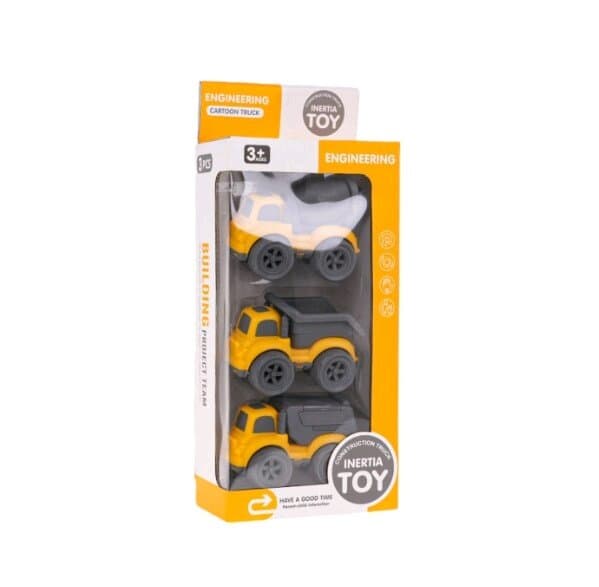 Set of 3 construction car toys for children 3+ 3